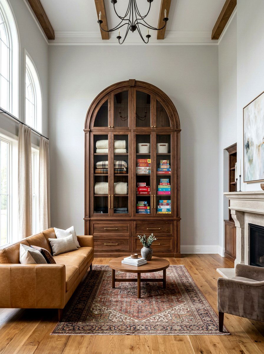 Tall Arched Storage Cabinet - 30 arched cabinet ideas