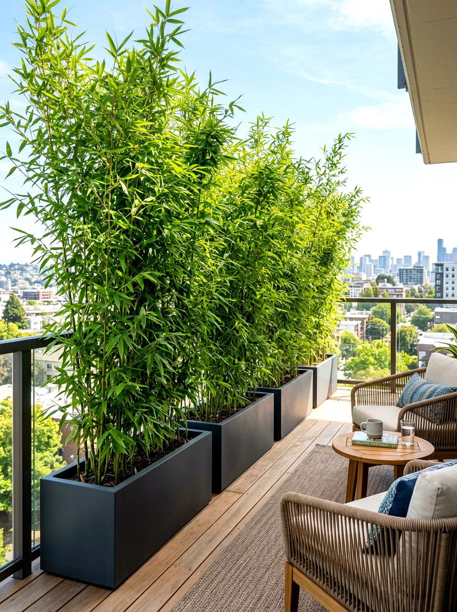 Tall Balcony Privacy Plants - 30 urban balcony ideas