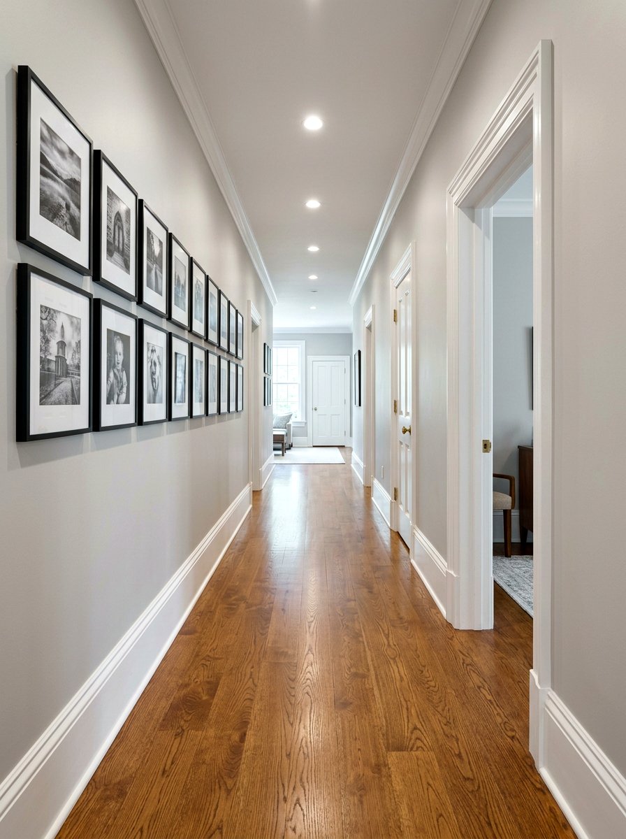 Tall Baseboard Hallway - 30 decorative molding ideas
