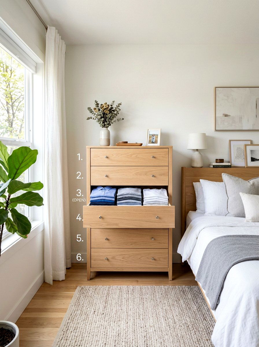 Tall Boy Dresser - 30 organizing bedroom dresser ideas