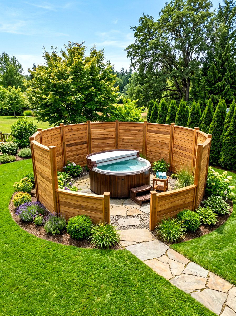 30 Hot Tub Privacy Ideas for Cozy, Unseen Relaxation in Any Yard