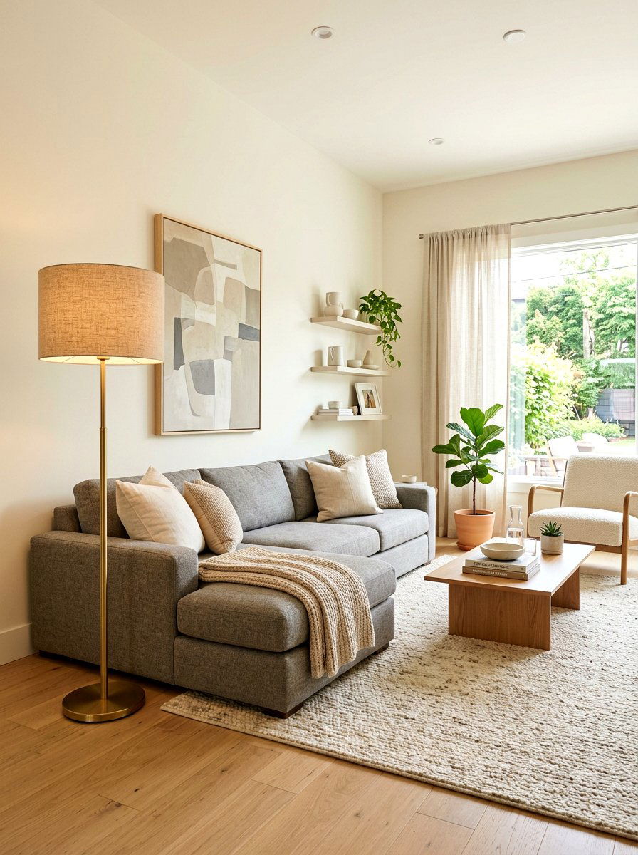 Tall Floor Lamp - 30 no overhead light living room ideas