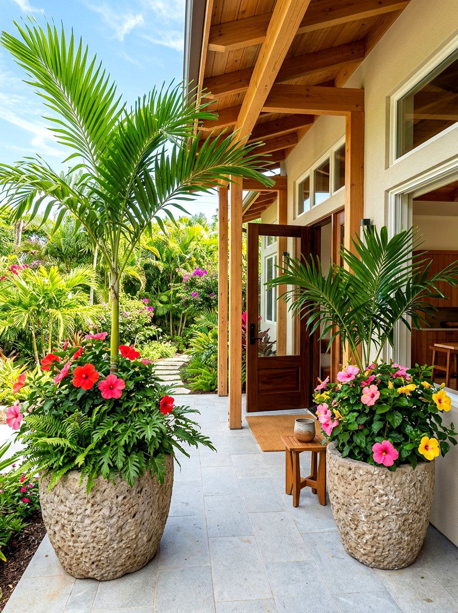 Tall Front Porch Tropical Plants - 30 porch planter arrangement ideas for summer