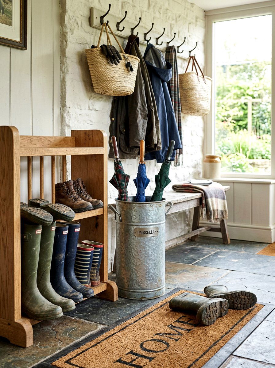 Tall Galvanized Metal Pail - 30 umbrella stand ideas