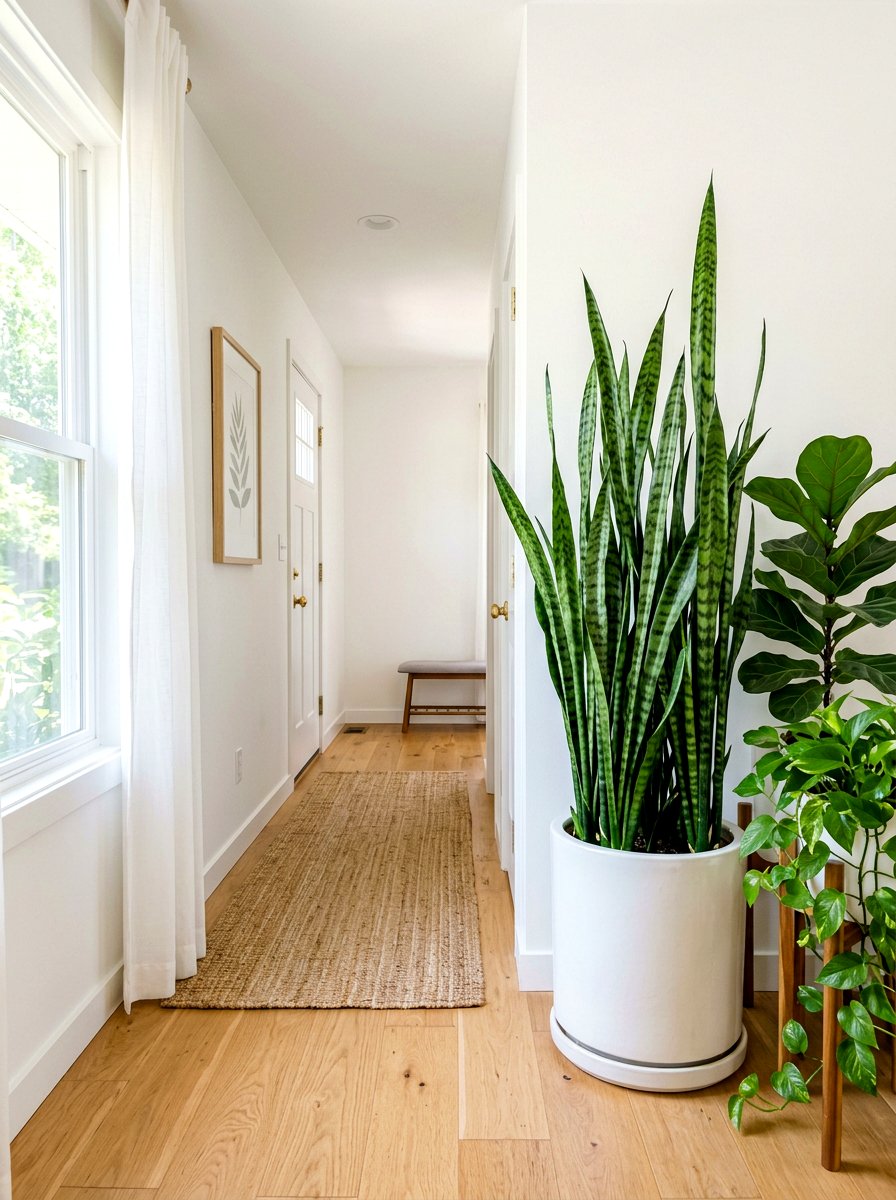 Tall Hallway Plants - 30 narrow hallway ideas