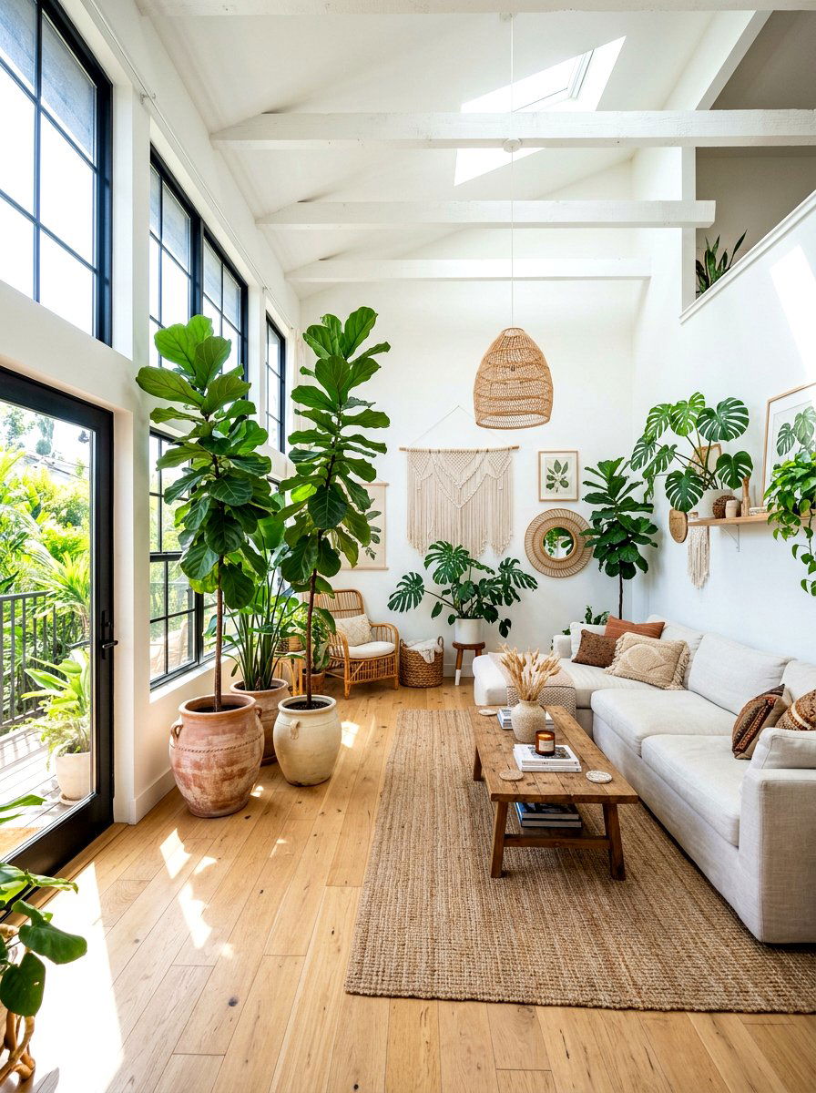 Tall Indoor Trees - 30 high ceiling decorating ideas