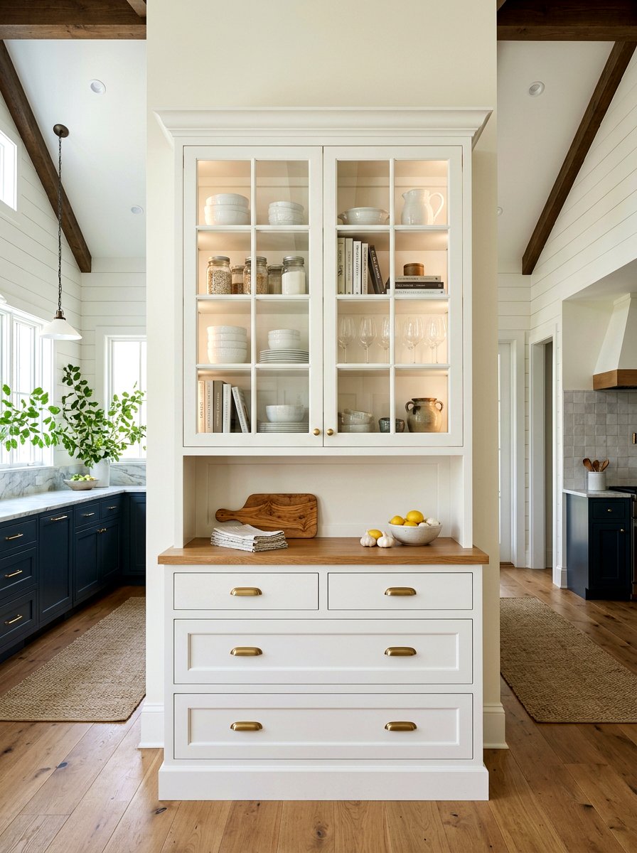 Tall Kitchen Hutch With Drawers - 30 hutch kitchen storage ideas