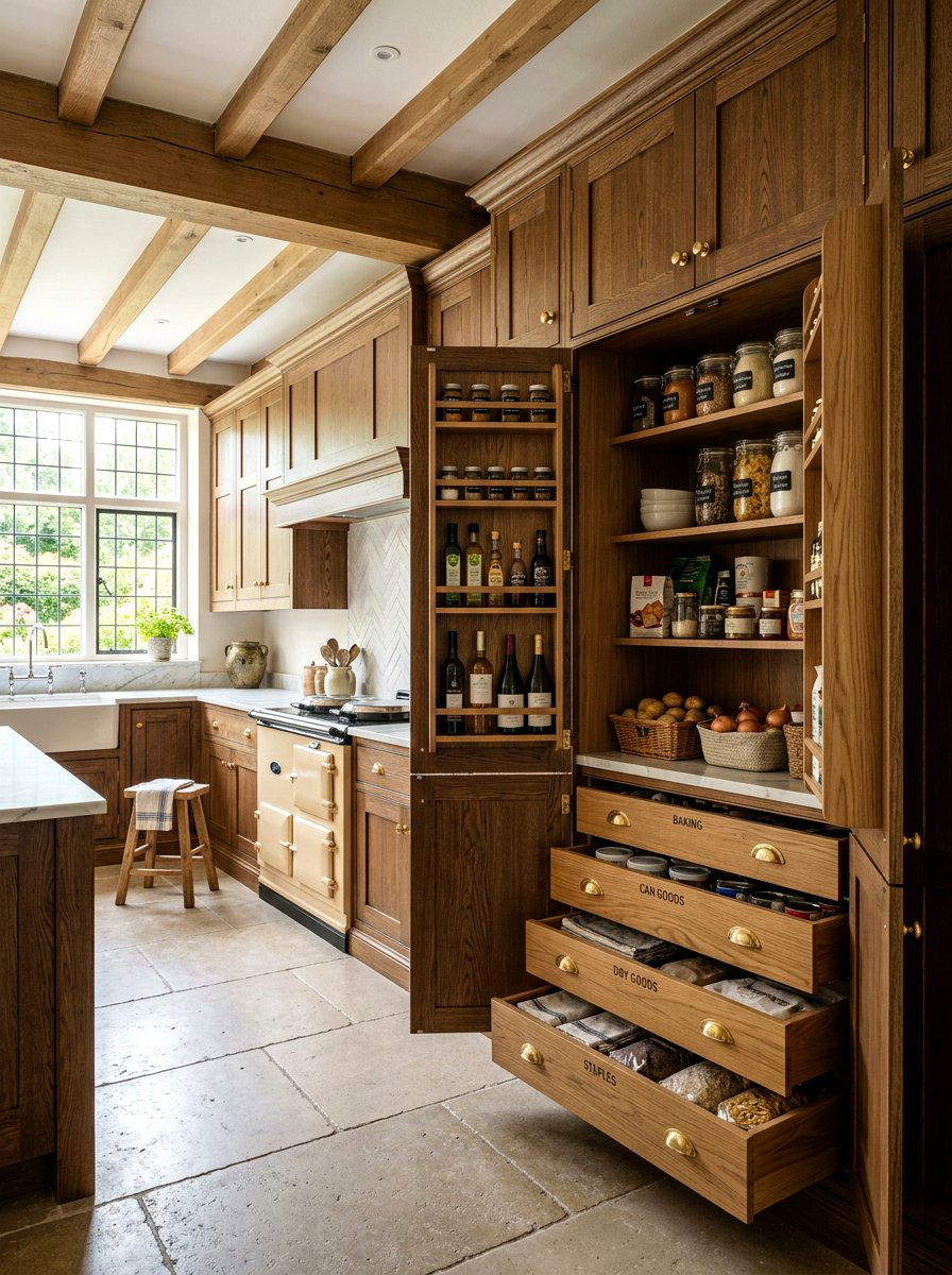 Tall Kitchen Larder - 30 appliance garage ideas