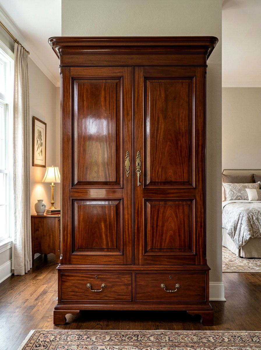 Tall Mahogany Armoire - 30 traditional bedroom ideas