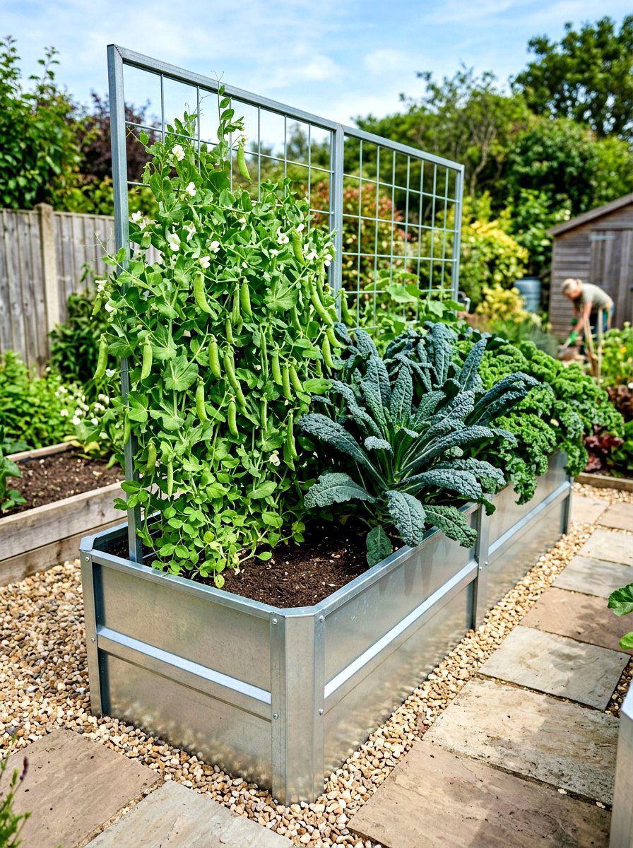 Tall Metal Garden Bed - 30 metal raised bed ideas