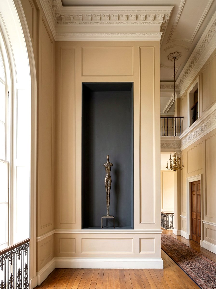 Tall Narrow Gallery Niche - 30 built in hall niche ideas
