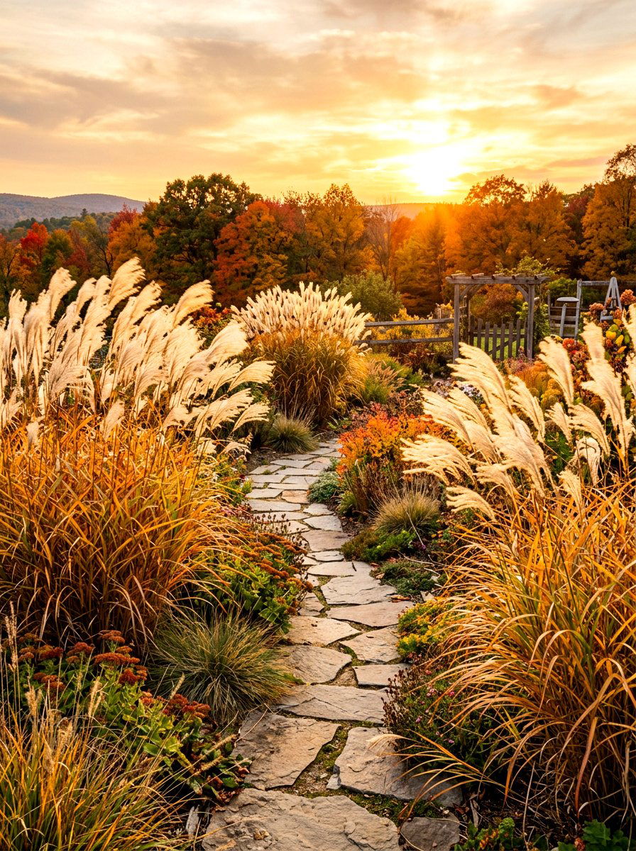Tall Ornamental Grass - 30 AC unit landscaping ideas