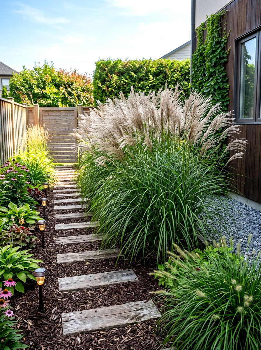 30 side yard privacy ideas that Block Views Beautifully