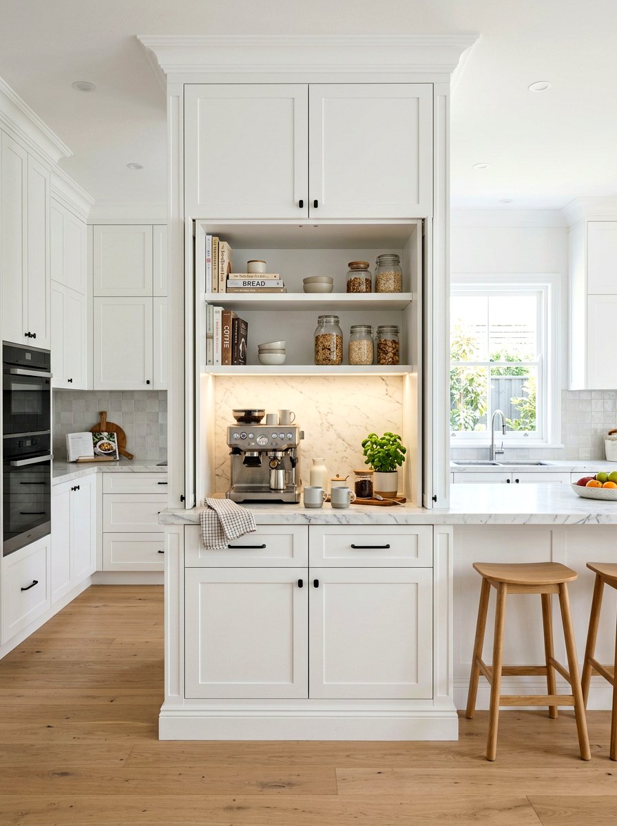 Tall Pantry Breakfast Station - 30 built in breakfast station ideas