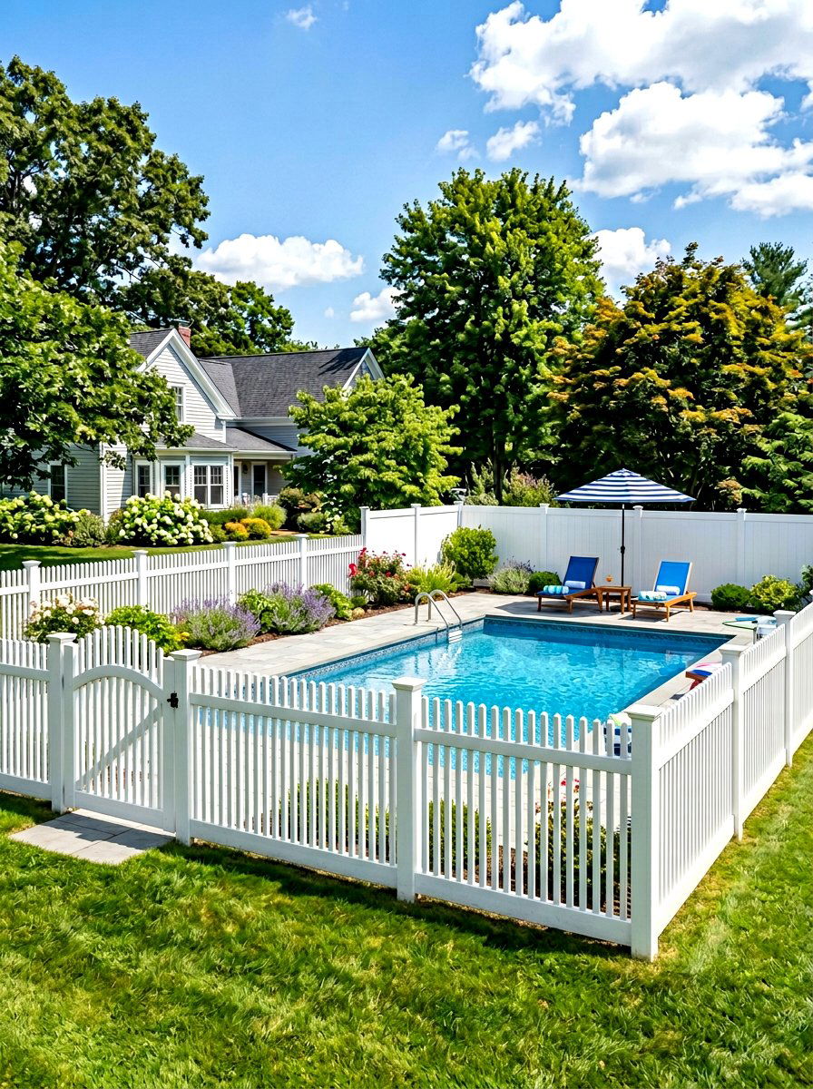 Tall Picket Fence Screen - 30 decorative privacy screen ideas