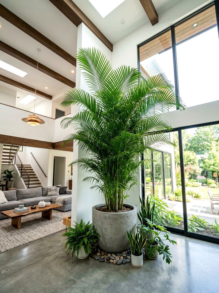 Tall Plant Arrangement - 30 plant corner styling ideas