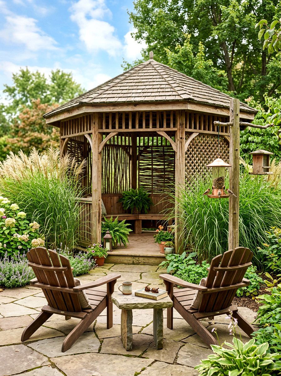 Tall Privacy Grasses - 30 gazebo privacy ideas