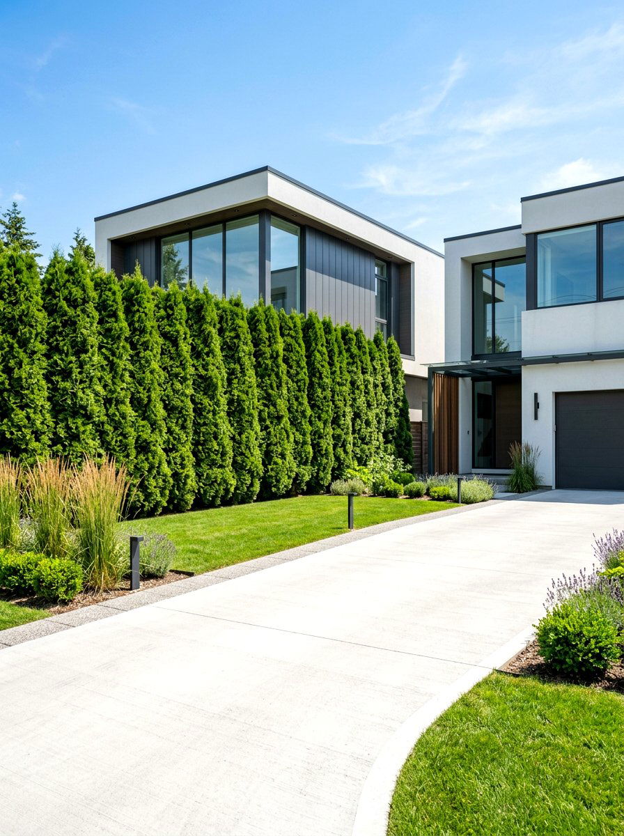 Tall Privacy Screening - 30 house front hedge ideas