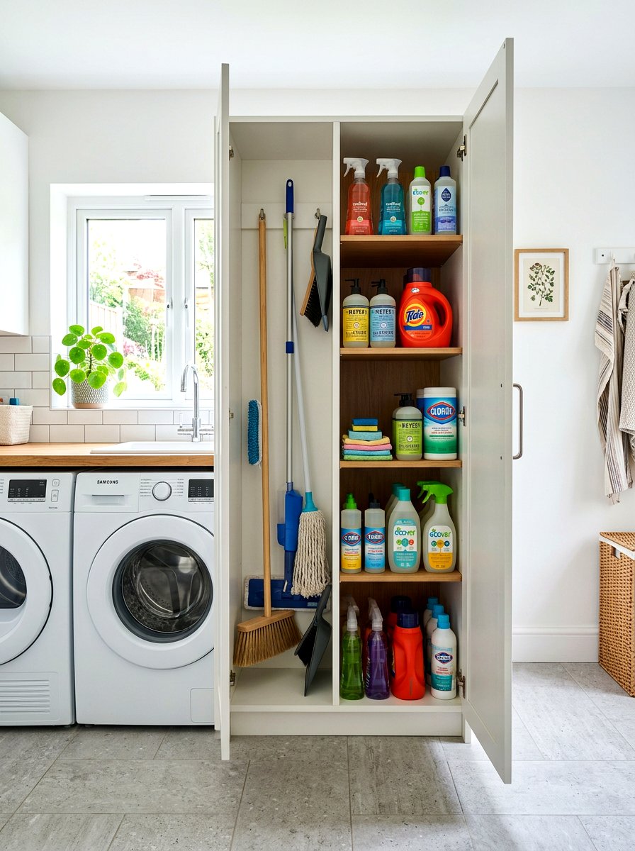 30 Cleaning Closet Organization Ideas to Declutter Fast