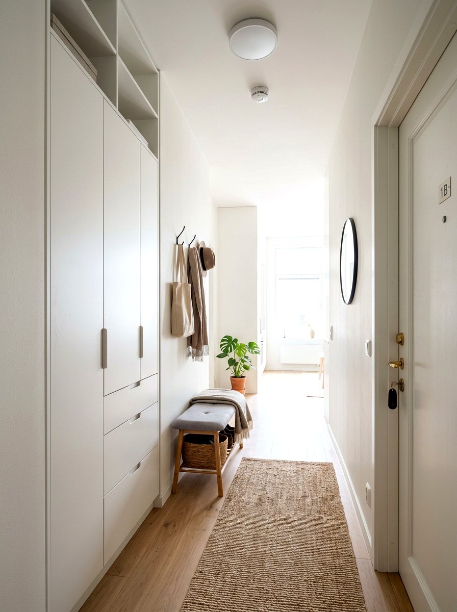 Tall Storage Cabinet - 30 apartment entryway ideas