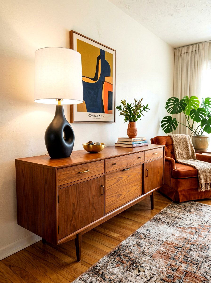 Tall Table Lamp Sideboard - 30 sideboard decor ideas