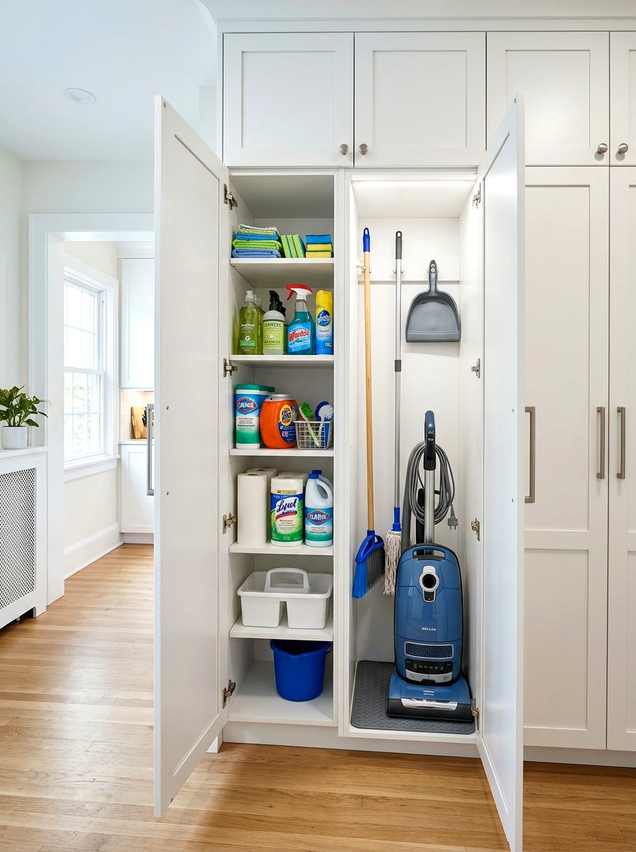 Tall Utility Closet Cabinet - 30 laundry room cabinet ideas