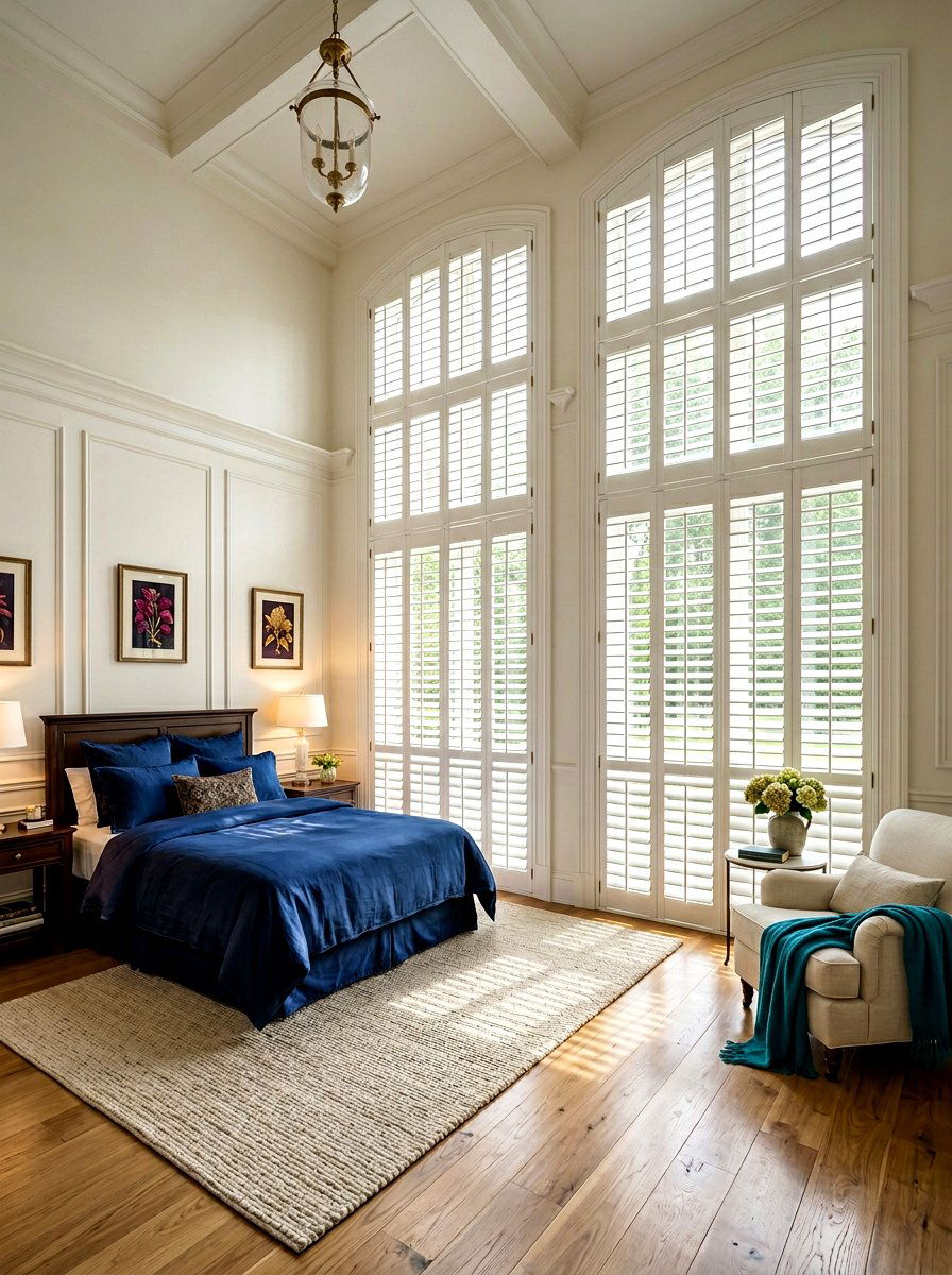 Tall Window Shutters - 30 Parisian bedroom ideas