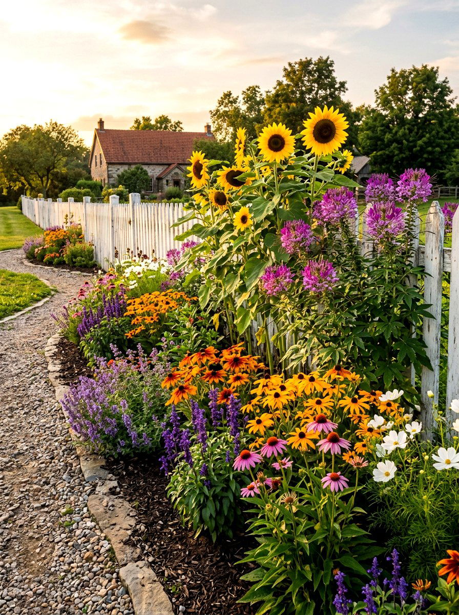 Tall annuals for garden borders - 30 annual flower bed ideas