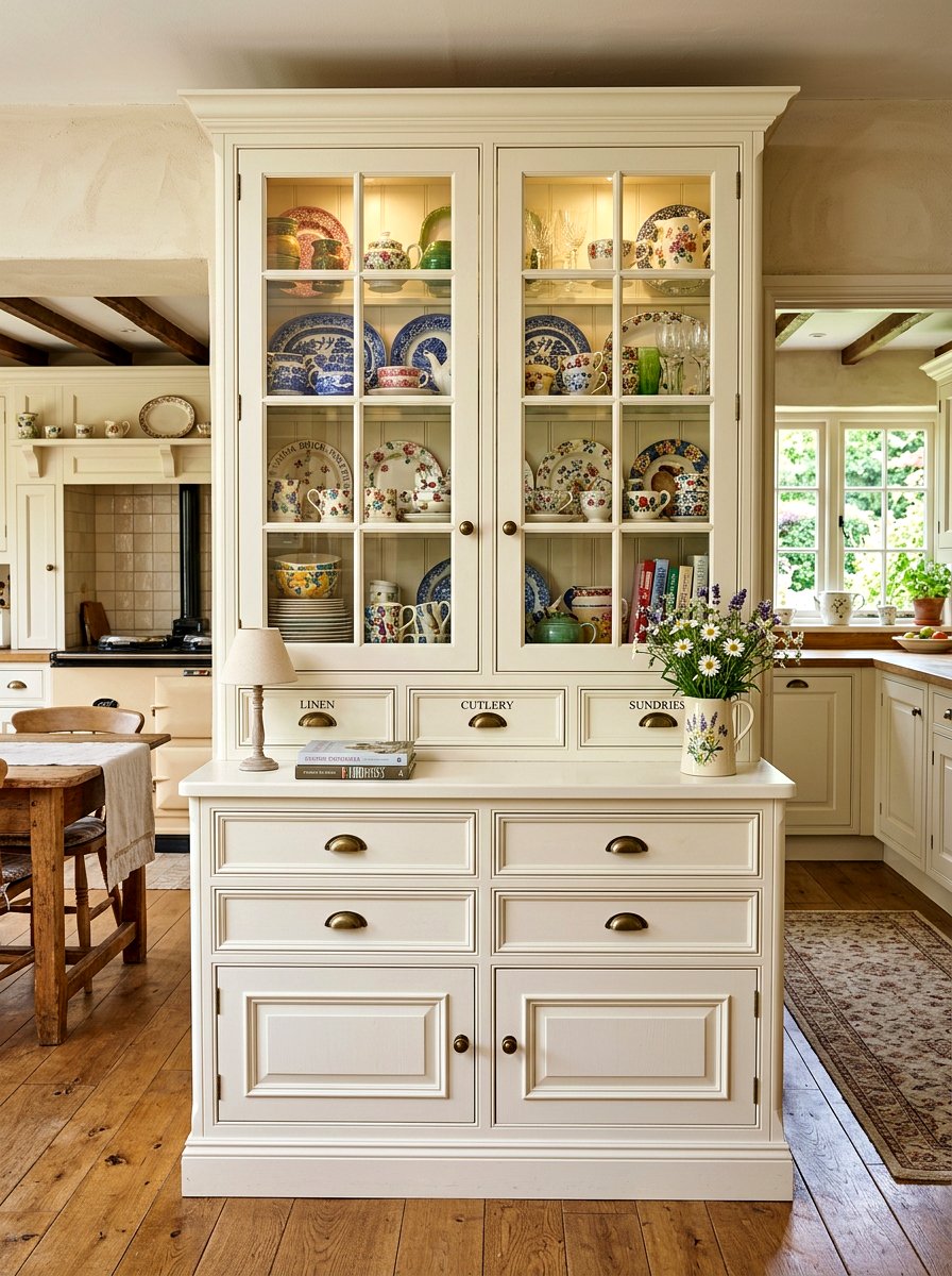Tall hutch style kitchen dresser - 30 dresser in kitchen ideas