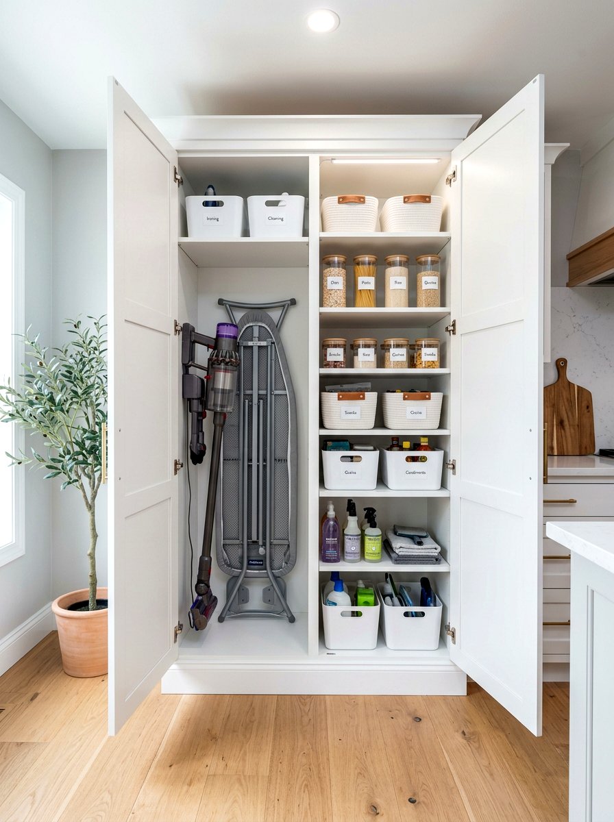 Tall pantry cupboard - 30 utility room ideas
