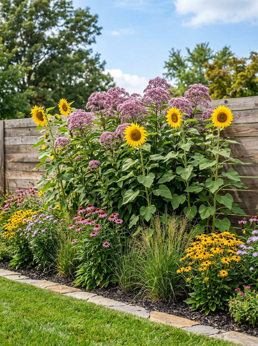 Tall perennial flower bed - 30 perennial flower bed ideas