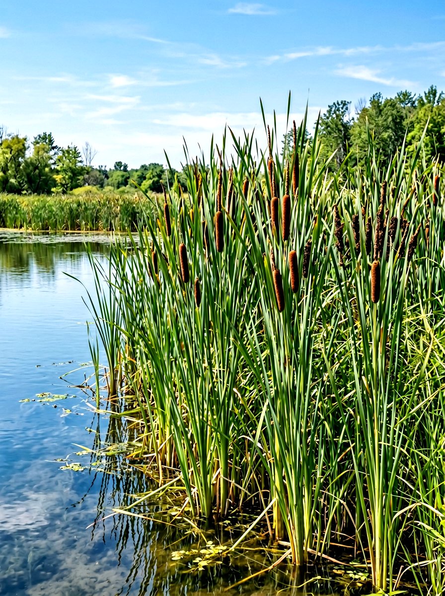Tall pond reeds - 30 pond landscaping ideas