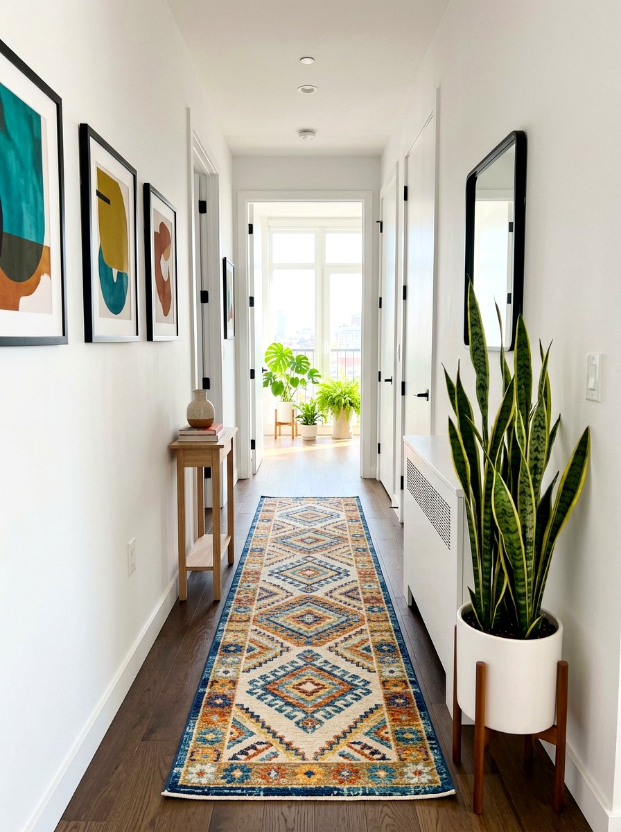 Tall skinny indoor plants - 30 narrow rental hallway ideas