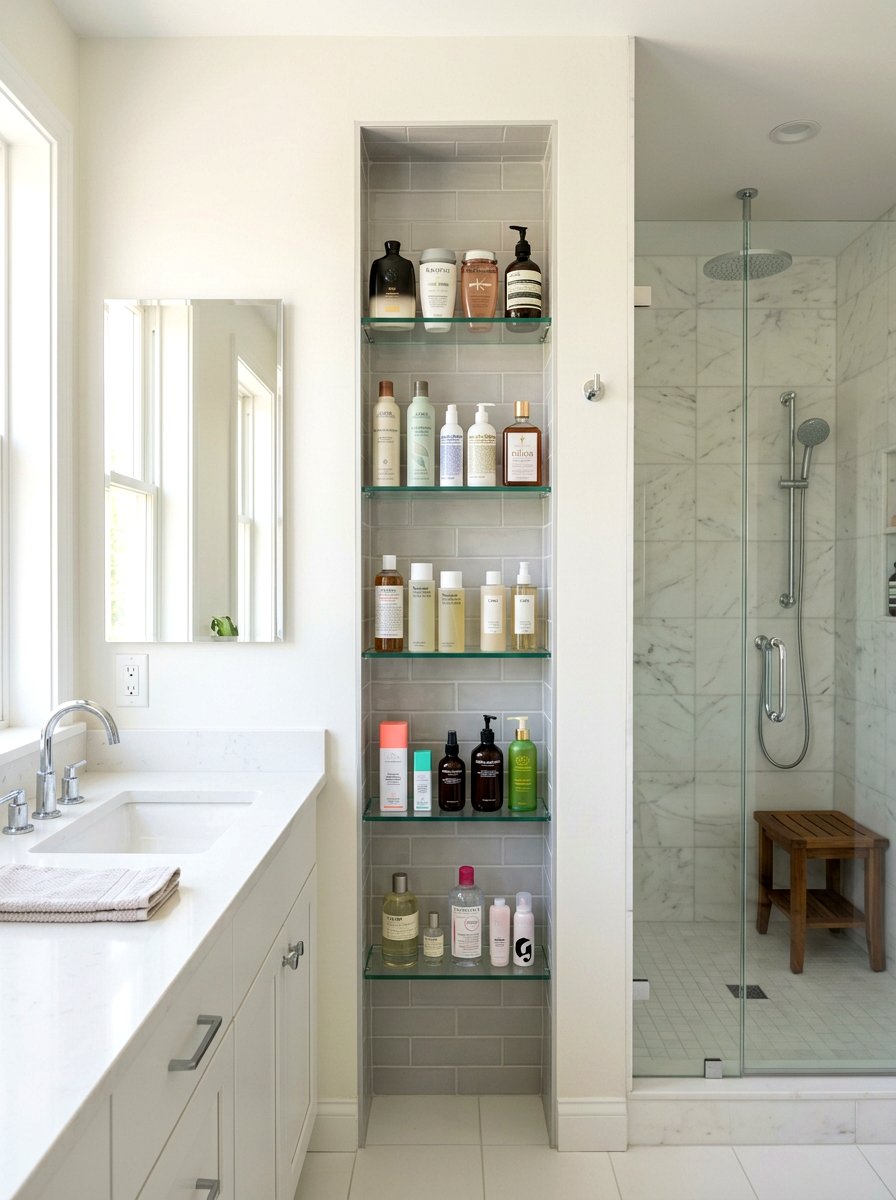 Tall vertical wall niche - 30 recessed medicine niche ideas
