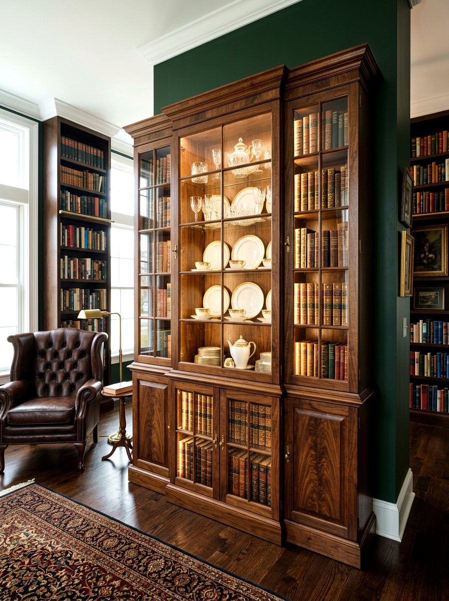 Tall walnut china cabinet - 30 collected china cabinet ideas