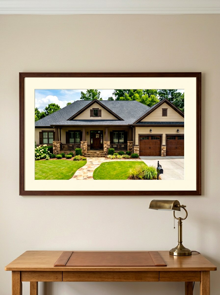 Tan Horizontal Siding With Brown Stone Pillars - 30 mixed siding exterior ideas