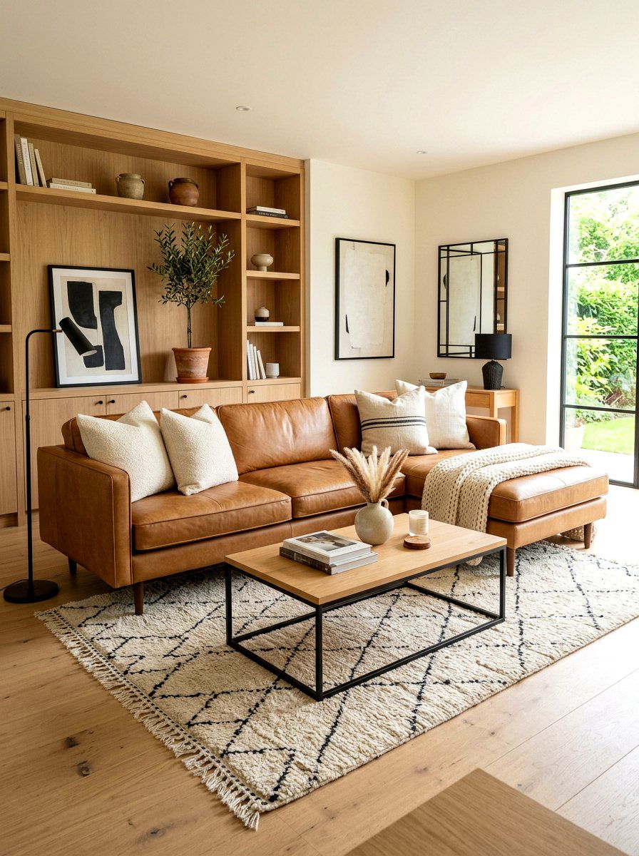 Tan Leather Sofa Living Room - 30 brown sofa living room ideas