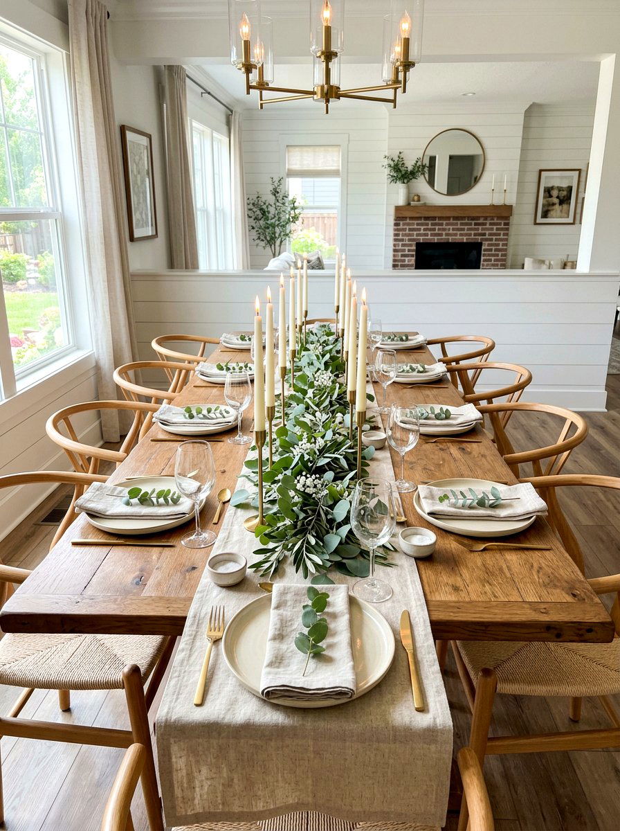 Taper Candles On Dining Table - 30 candle decor ideas