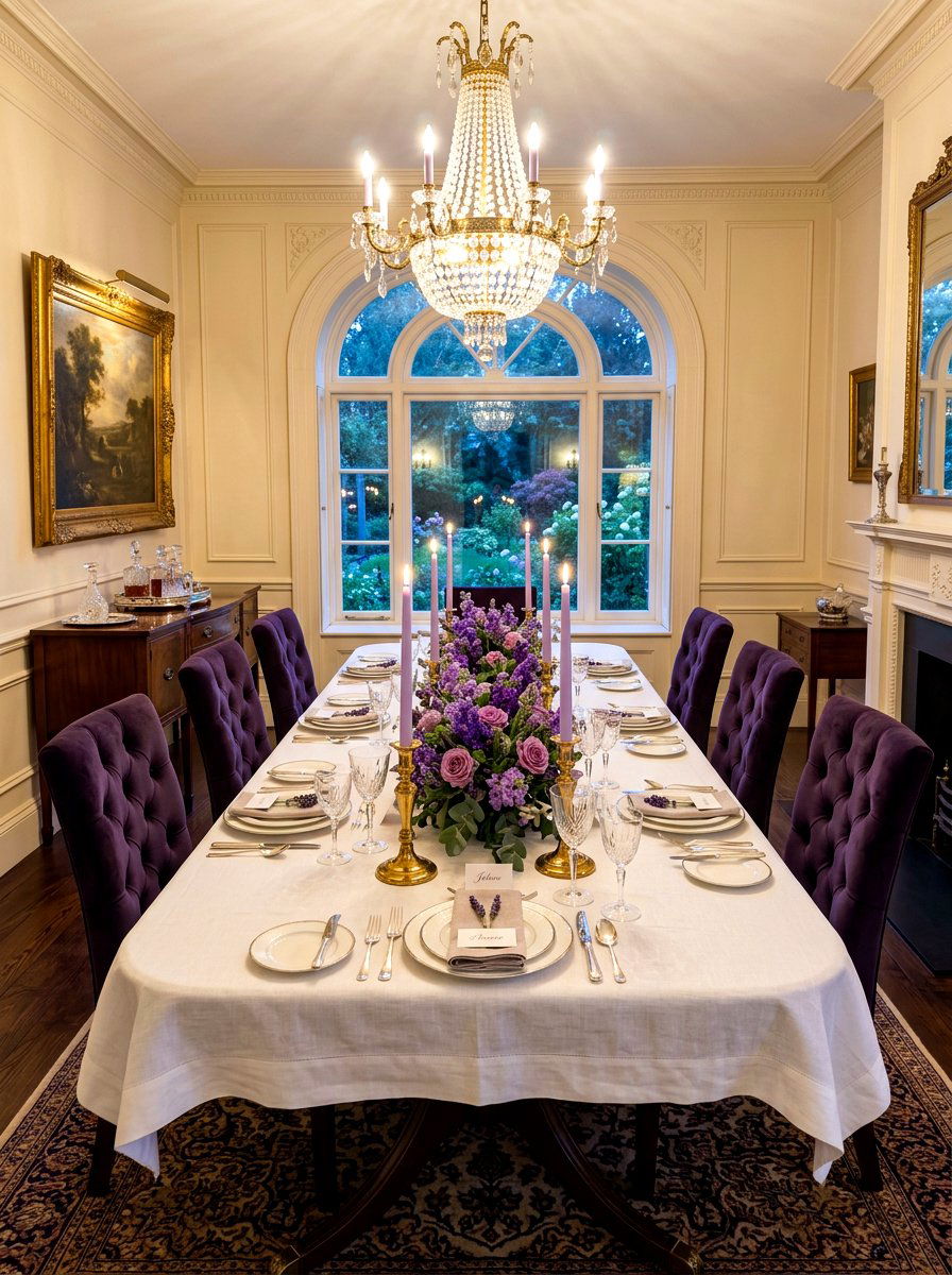 Taper Candles - 30 spring dining table ideas