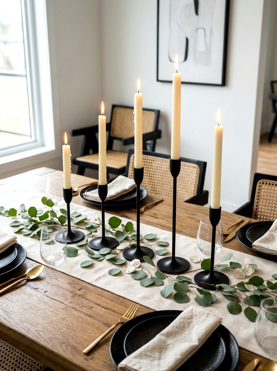 Taper candle holder - 30 neutral tablescape ideas