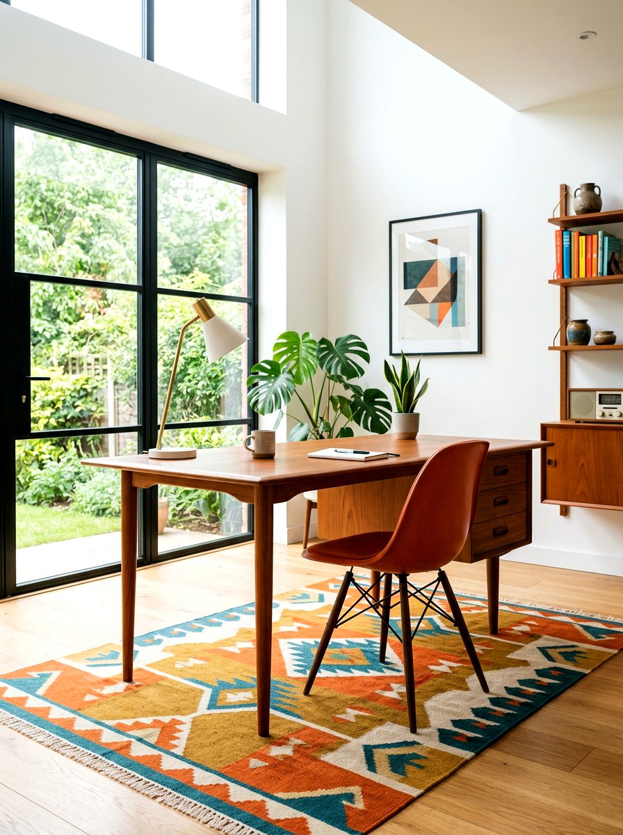 Tapered Leg Desk - 30 home office desk ideas