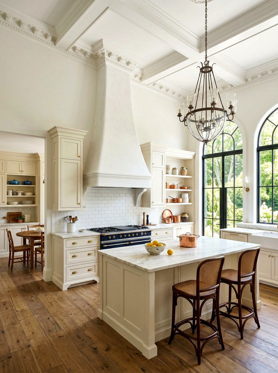 Tapered Rounded Range Hood - 30 rounded kitchen hood ideas