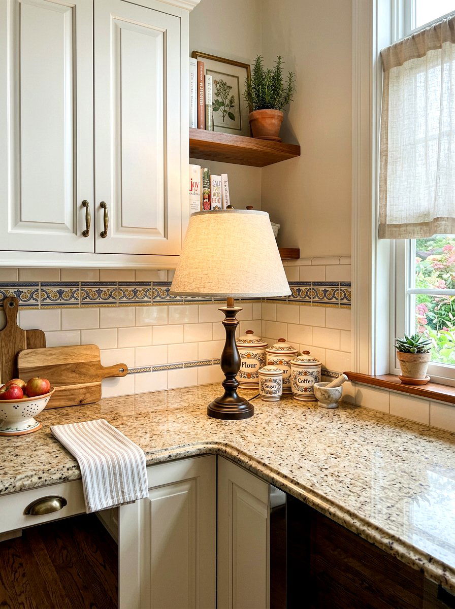 Tapered Shade Lamp - 30 mini lamp kitchen ideas