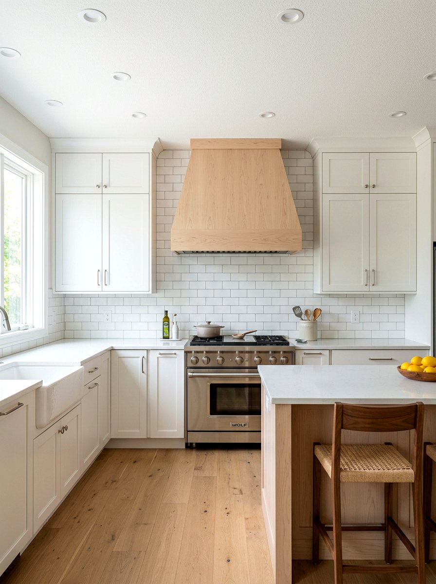 Tapered Wood Vent Hood - 30 wood vent hood ideas