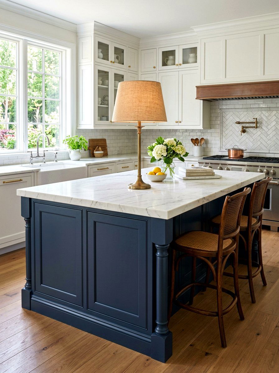 Tapered shade lamp kitchen island - 30 table lamp kitchen island ideas