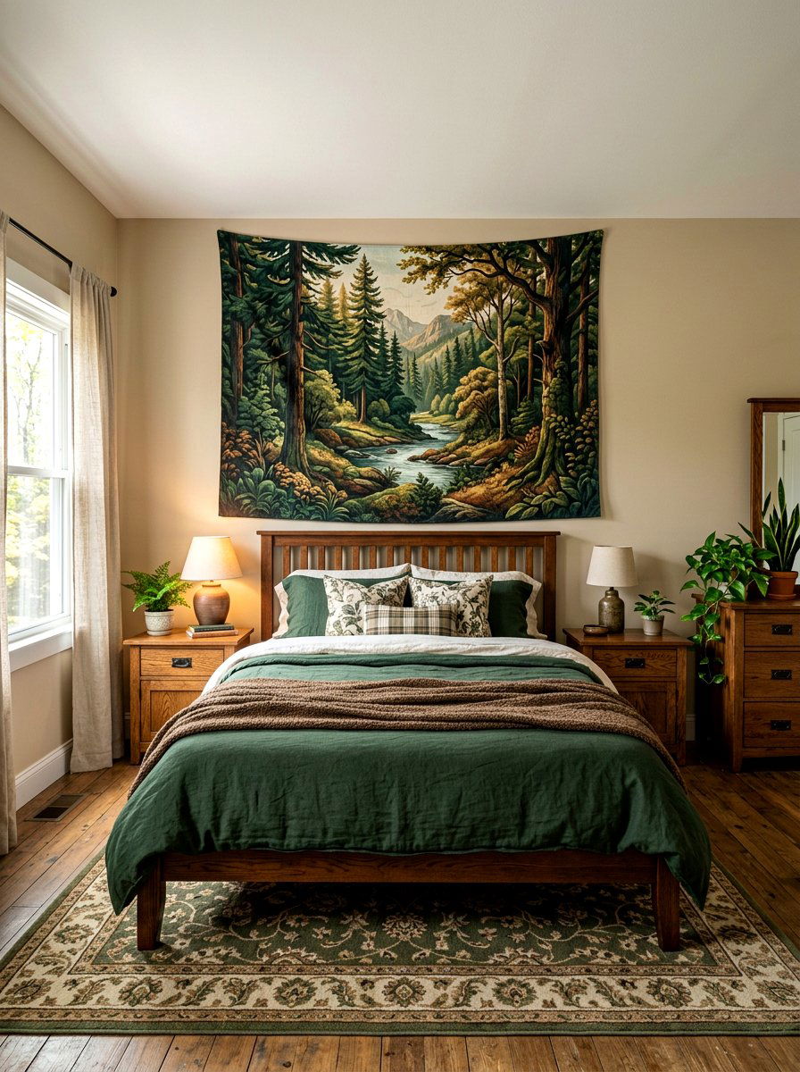 Tapestry Wall Art Bedroom - 30 renter friendly bedroom ideas
