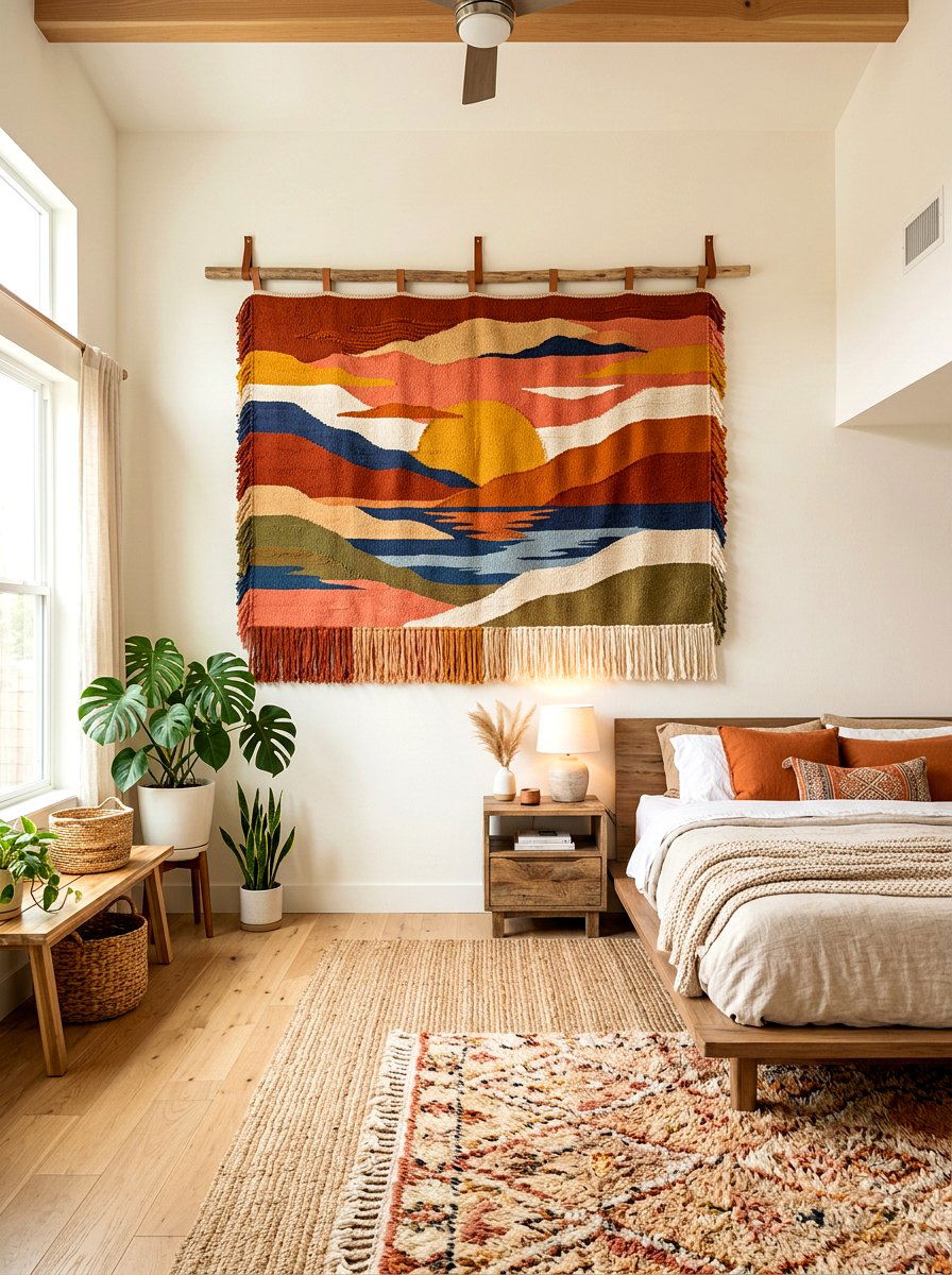 Tapestry Wall Hanging - 30 acoustic bedroom ideas
