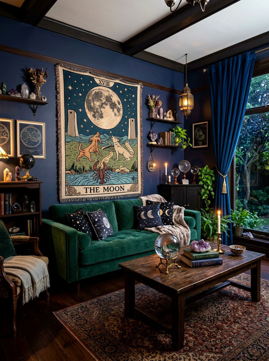 Tarot Wall Hanging - 30 extra celestial living room ideas