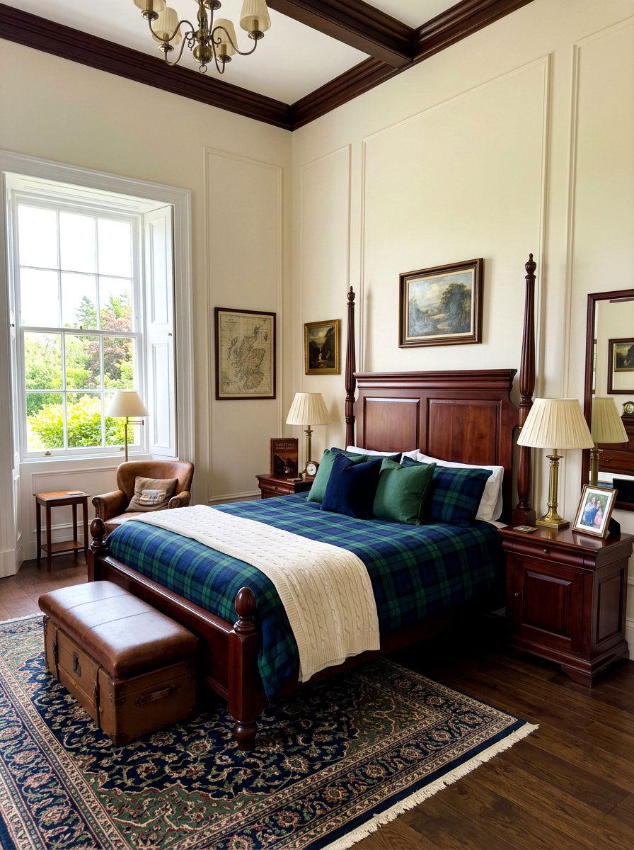 Tartan Bedroom - 30 plaid decor ideas