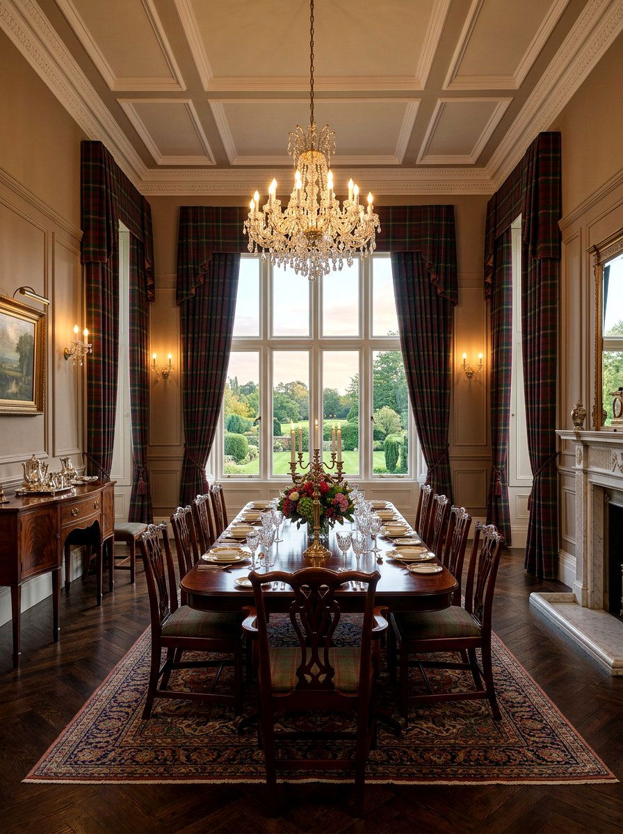 Tartan Window Treatments - 30 tartan home decor ideas